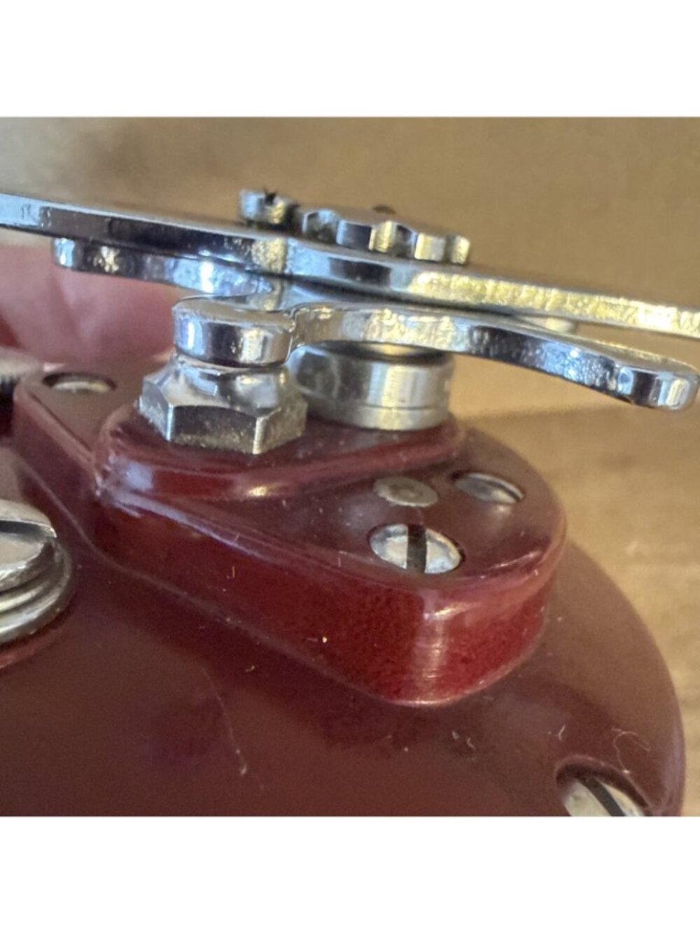 Vintage Penn Peer #209 Fishing Reel Red/burgundy/maroon Side Plates - Picture 10 of 13